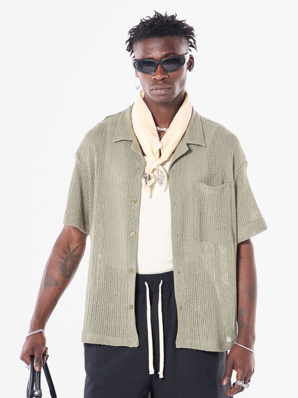 VAMOS CLO VAMOS CLO Košulja 'Lithodora'  maslinasta