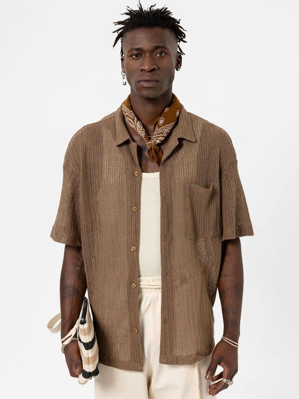 VAMOS CLO VAMOS CLO Košulja 'Lithodora'  smeđa