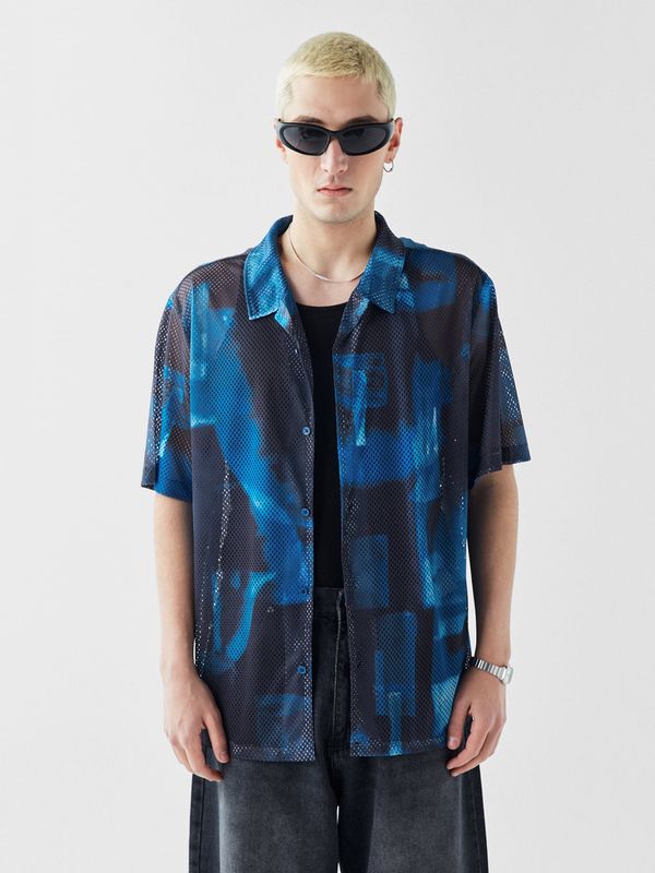 VAMOS CLO VAMOS CLO Košulja 'Miami'  plava / crna