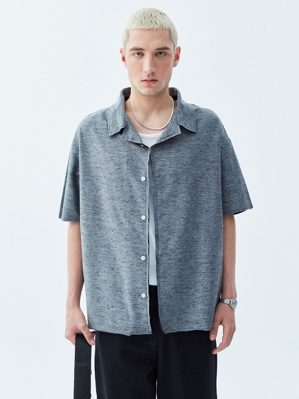 VAMOS CLO VAMOS CLO Košulja 'Minneapolis'  siva / crna