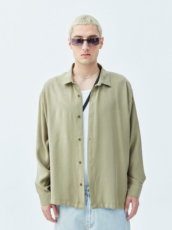 VAMOS CLO VAMOS CLO Košulja 'Oceanside'  maslinasta