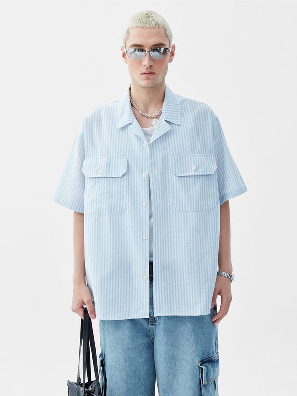 VAMOS CLO VAMOS CLO Košulja  plava / bijela