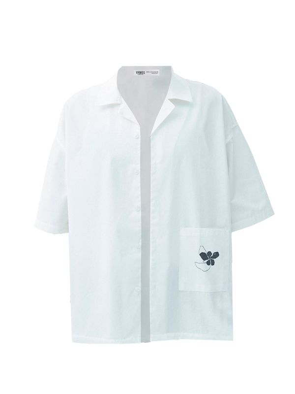 VAMOS CLO VAMOS CLO Košulja 'Plumbago'  prljavo bijela