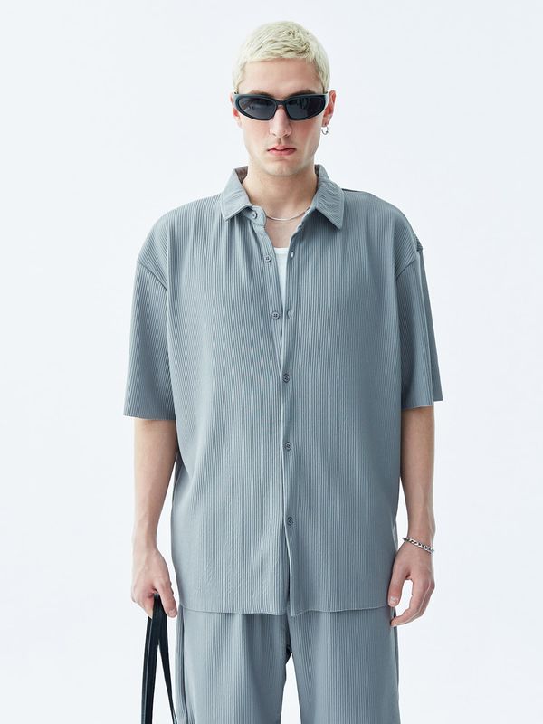 VAMOS CLO VAMOS CLO Košulja 'Reunion'  opal / golublje plava / svijetlosiva