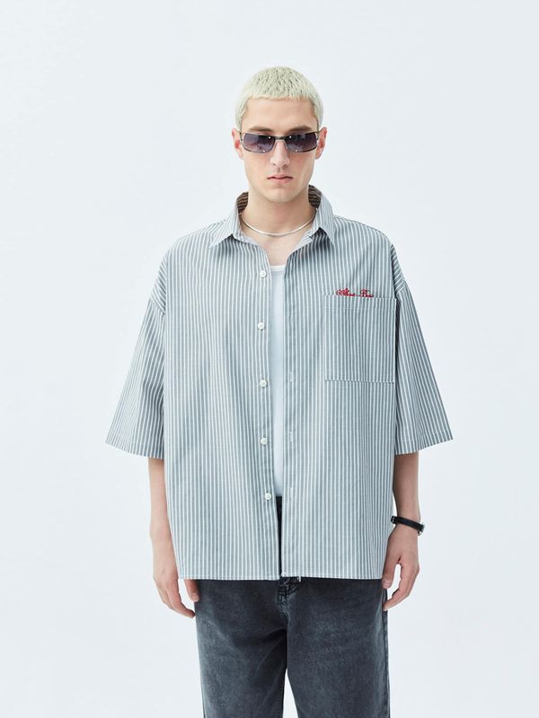 VAMOS CLO VAMOS CLO Košulja 'Sherman'  siva