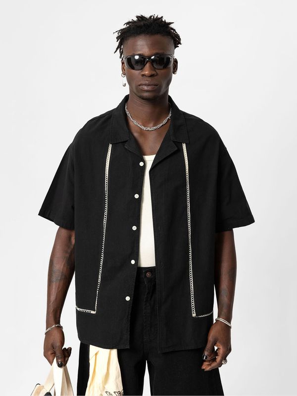 VAMOS CLO VAMOS CLO Košulja 'Shreveport'  crna / bijela