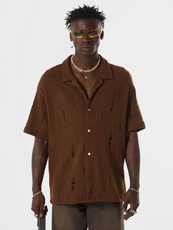 VAMOS CLO VAMOS CLO Košulja  smeđa / čokolada