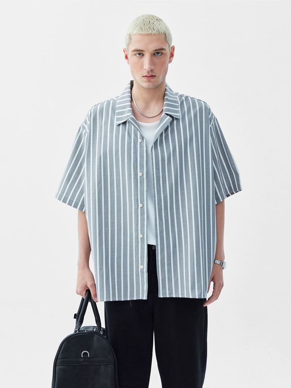 VAMOS CLO VAMOS CLO Košulja 'Snapdragon'  siva / bijela