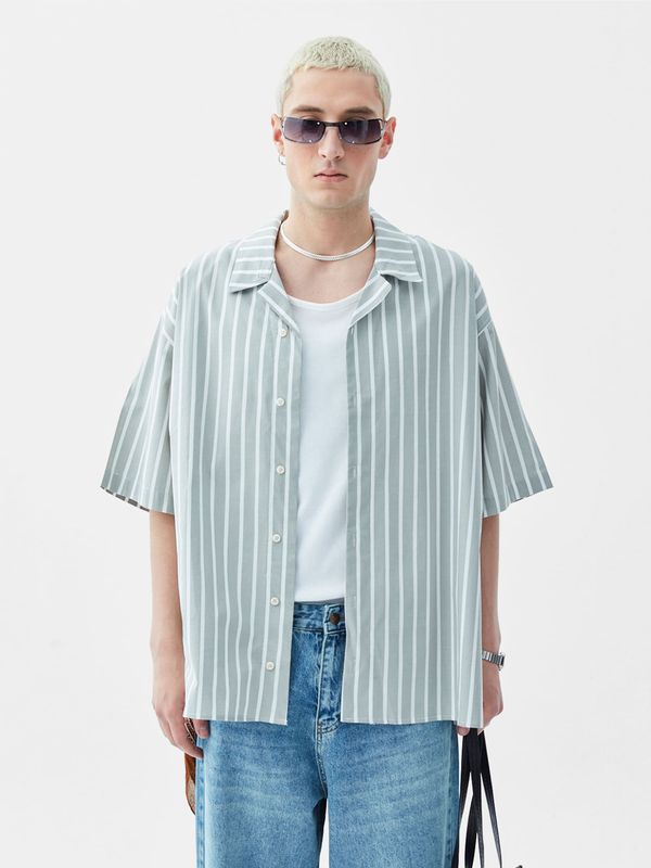 VAMOS CLO VAMOS CLO Košulja 'Snapdragon'  zelena / bijela