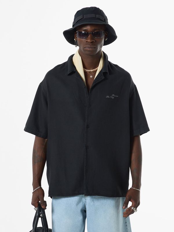 VAMOS CLO VAMOS CLO Košulja 'Spirea'  žuta / ljubičasta / crna