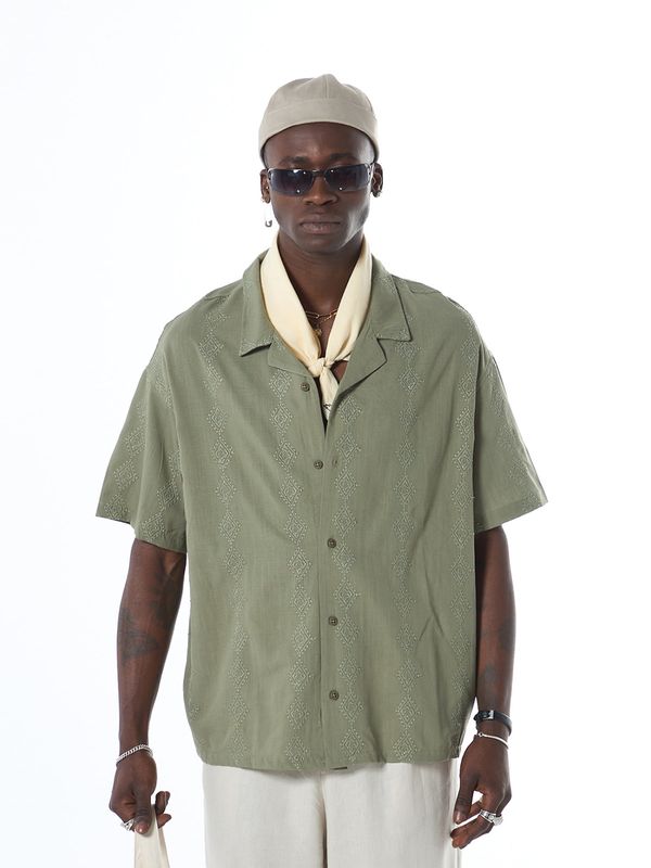 VAMOS CLO VAMOS CLO Košulja 'Taylor'  kaki