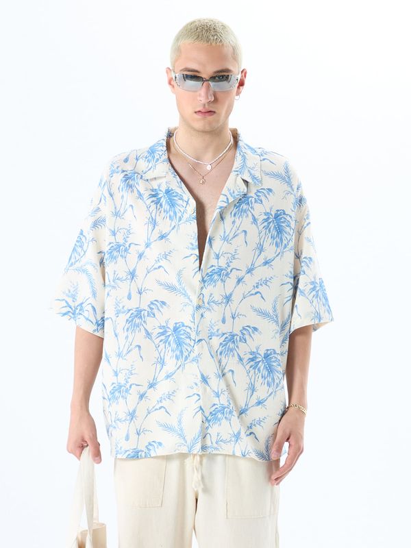 VAMOS CLO VAMOS CLO Košulja 'Virginia Beach'  plava / bijela