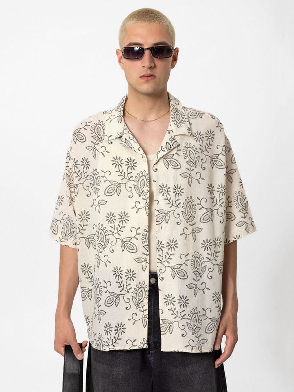 VAMOS CLO VAMOS CLO Košulja 'Visalia'  bež / crna