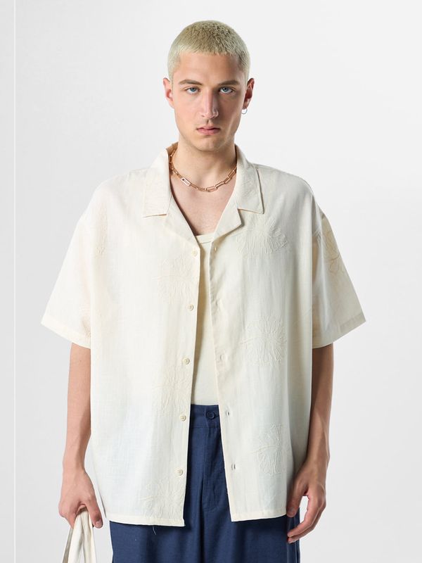 VAMOS CLO VAMOS CLO Košulja 'Yucca'  bijela / prljavo bijela