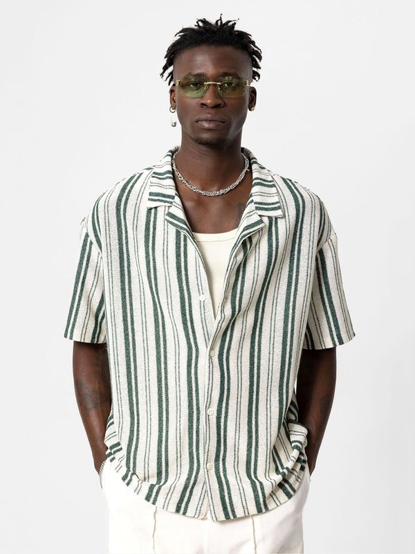 VAMOS CLO VAMOS CLO Košulja  zelena / bijela