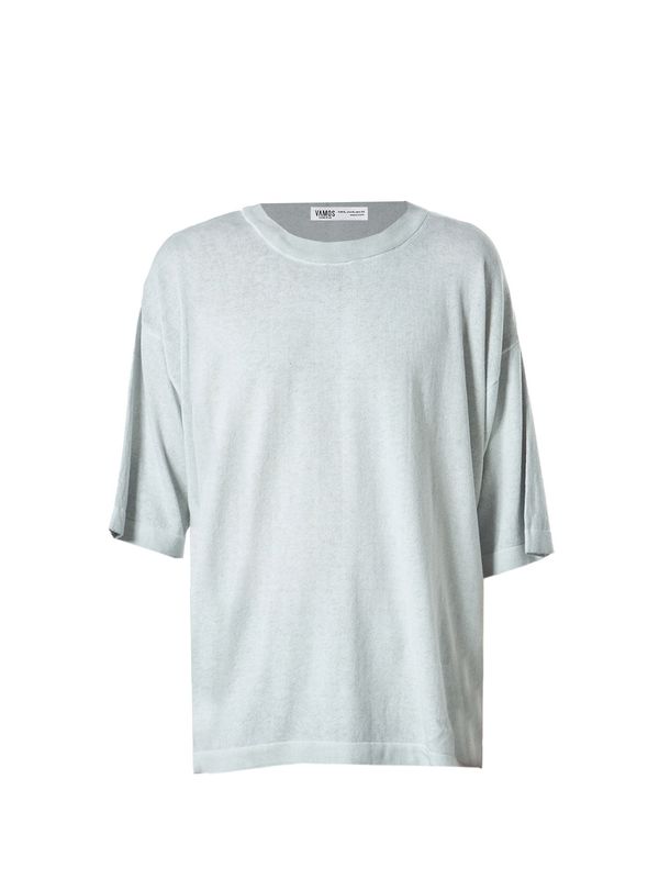 VAMOS CLO VAMOS CLO Majica 'Bachelor’s Button'  siva / svijetlosiva