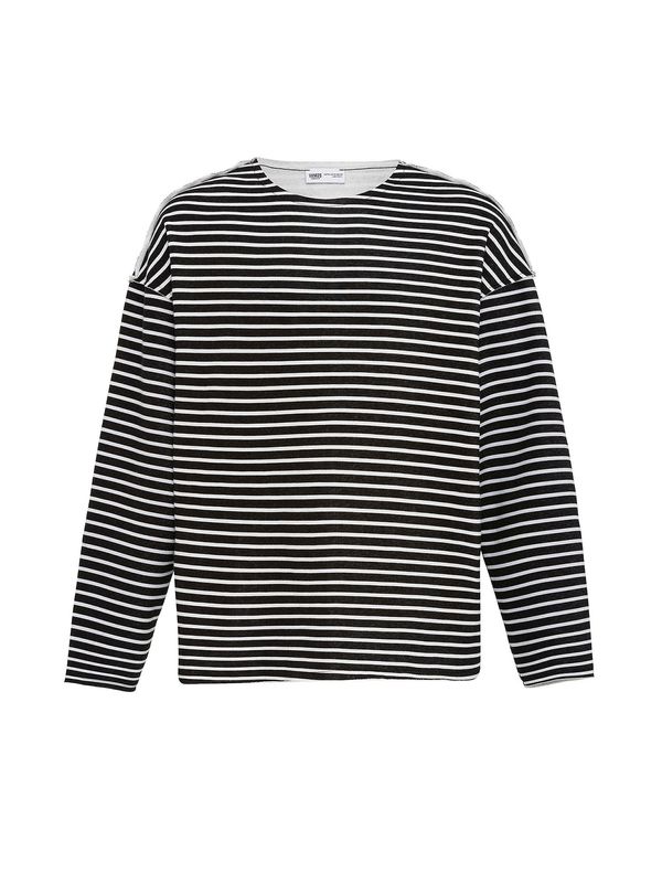 VAMOS CLO VAMOS CLO Majica  crna / prljavo bijela