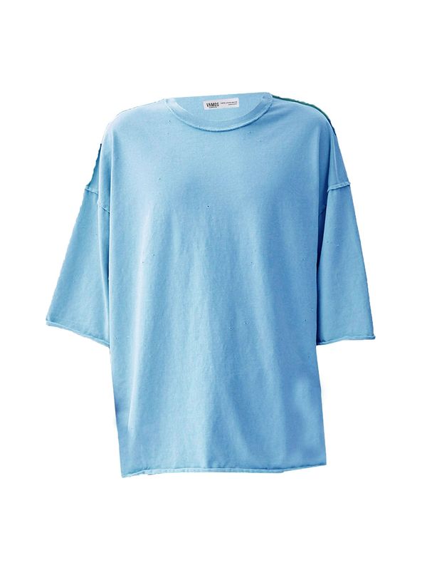 VAMOS CLO VAMOS CLO Majica 'Galveston'  svijetloplava / crna / bijela