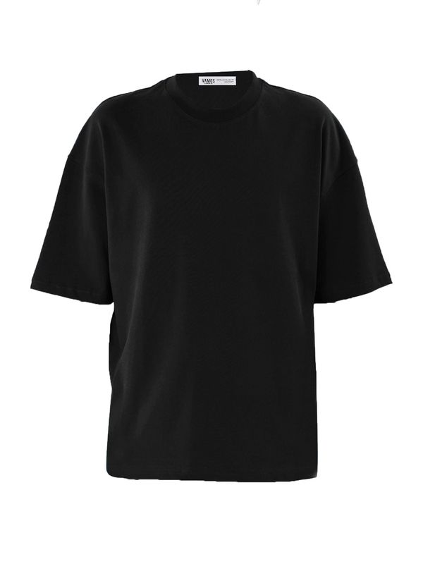 VAMOS CLO VAMOS CLO Majica 'Malva'  crna / bijela