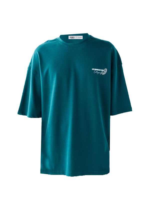 VAMOS CLO VAMOS CLO Majica 'Missouri City'  petrol / bijela