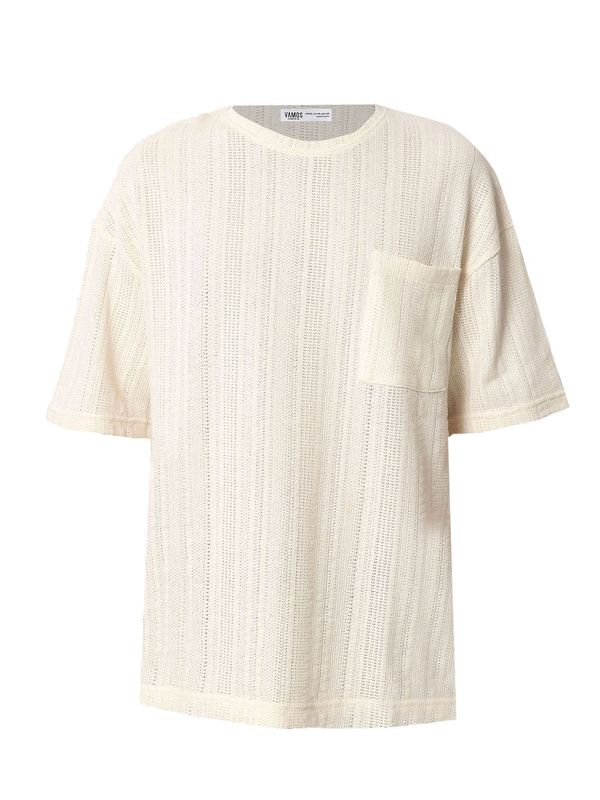 VAMOS CLO VAMOS CLO Majica 'NEW YORK CITY'  ecru/prljavo bijela