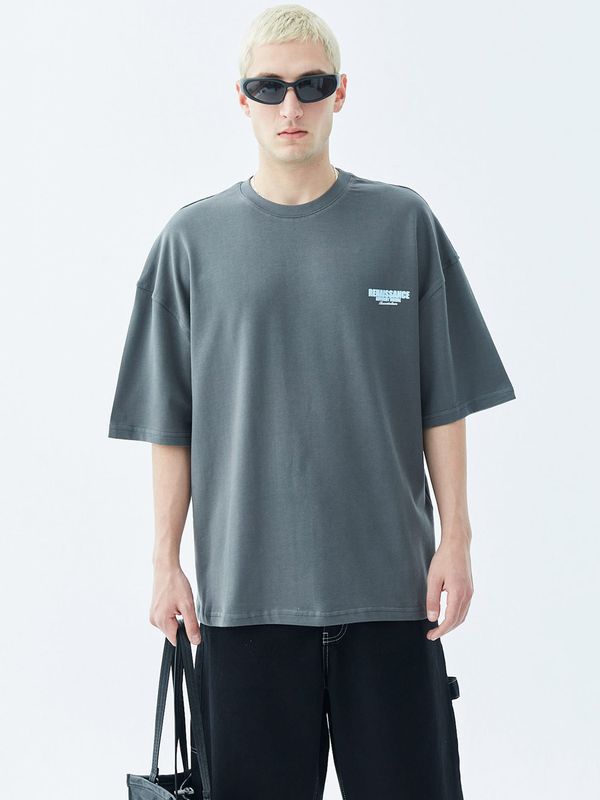 VAMOS CLO VAMOS CLO Majica 'Pampa'  svijetloplava / siva