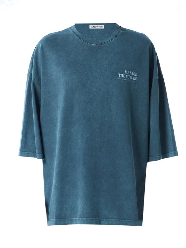 VAMOS CLO VAMOS CLO Majica  petrol / bijela