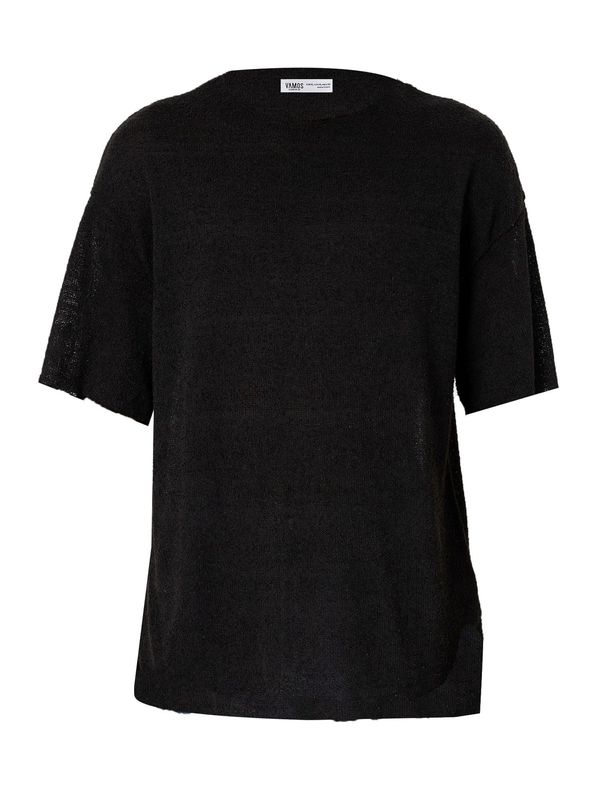 VAMOS CLO VAMOS CLO Majica 'Tulip'  crna