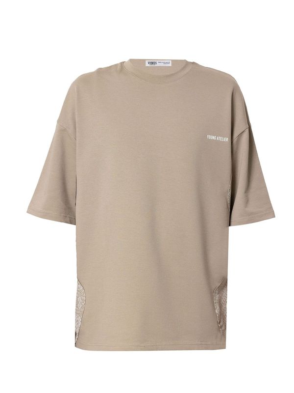 VAMOS CLO VAMOS CLO Majica 'Verbascum'  bež / bijela