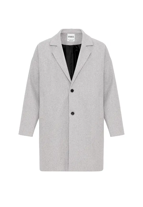 VAMOS CLO VAMOS CLO Prijelazni kaput  siva melange