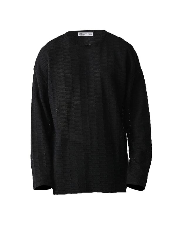 VAMOS CLO VAMOS CLO Pulover 'College Station'  crna