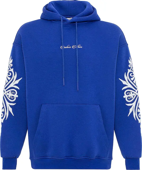 VAMOS CLO VAMOS CLO Sweater majica  crno plava / bijela