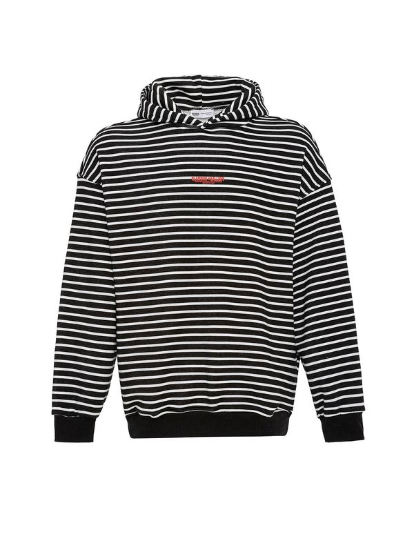 VAMOS CLO VAMOS CLO Sweater majica  krvavo crvena / crna / bijela