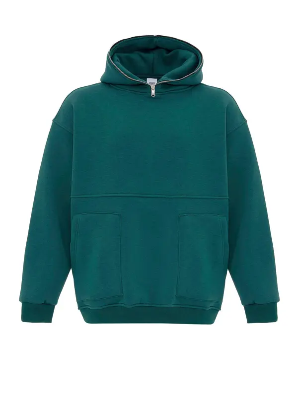 VAMOS CLO VAMOS CLO Sweater majica  smaragdno zelena