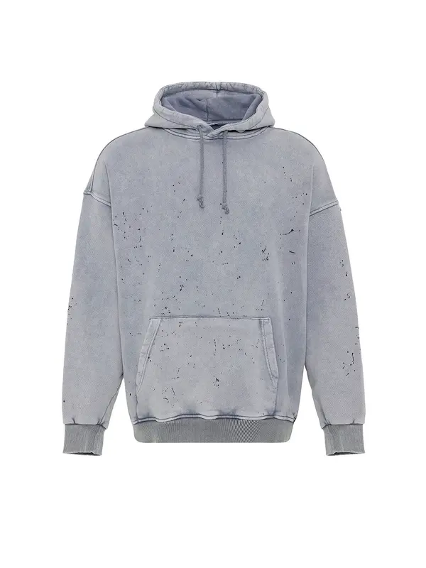 VAMOS CLO VAMOS CLO Sweater majica  svijetlosiva / crna