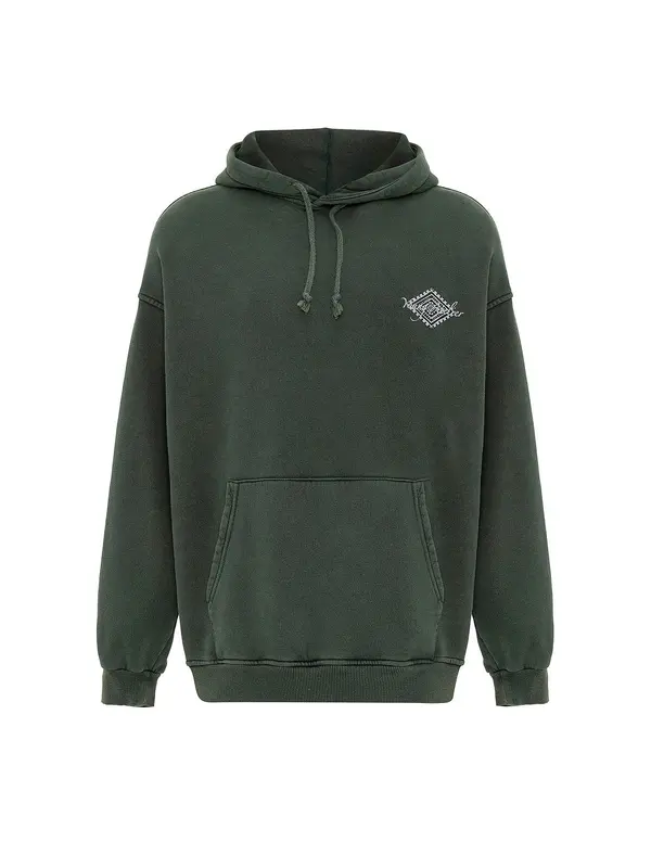 VAMOS CLO VAMOS CLO Sweater majica  svijetlosiva / kraljevski zelena / crna