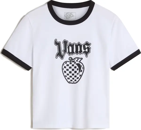 VANS VANS Majica 'Apple Boom Ringer'  crna / bijela