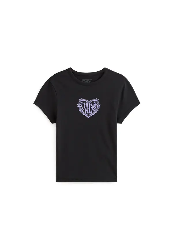 VANS VANS Majica 'Barbed Heart'  lavanda / crna