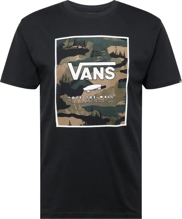 VANS VANS Majica  bež / zelena / crna / bijela