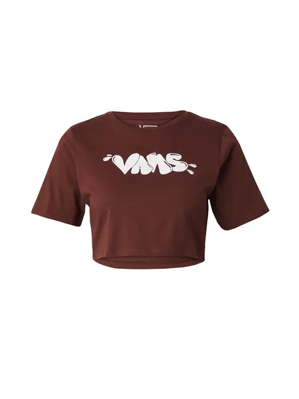 VANS VANS Majica  čokolada / bijela