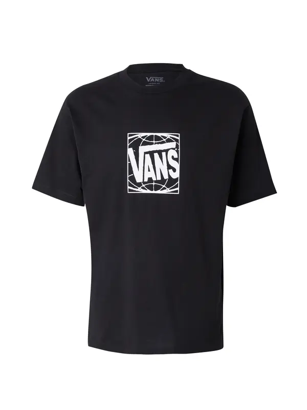 VANS VANS Majica  crna / prljavo bijela