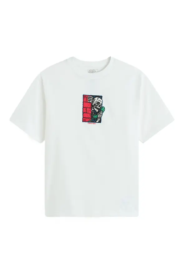 VANS VANS Majica 'Feel So Alive Tee'  svijetlo crvena / crna / bijela
