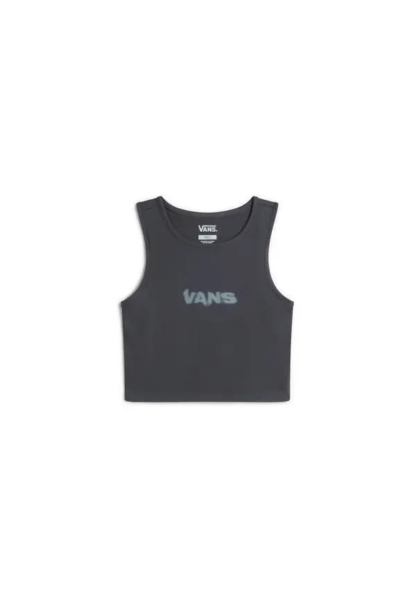 VANS VANS Majica  siva / crna