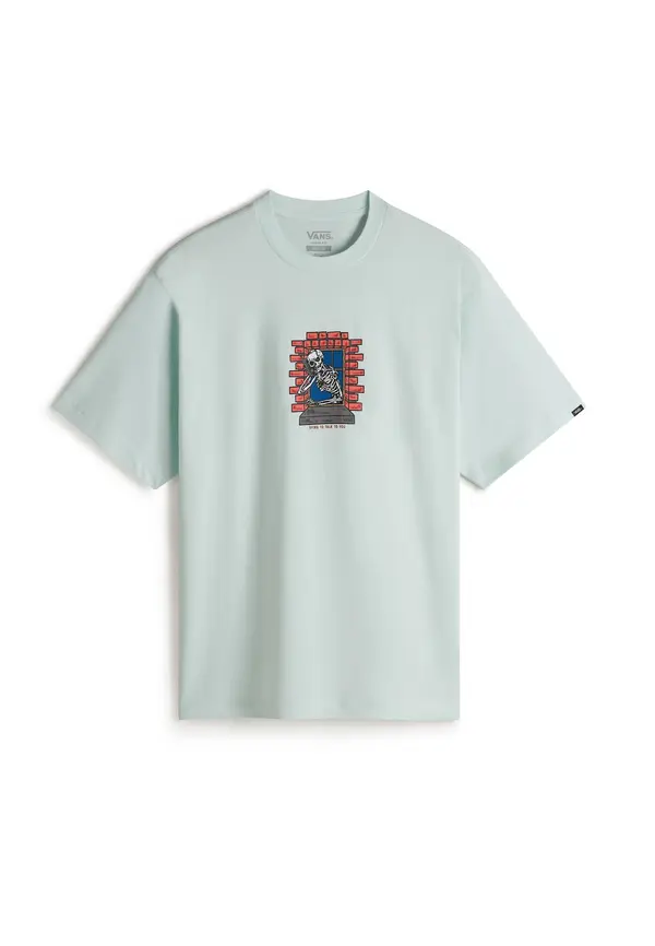 VANS VANS Majica 'Skull Window'  menta / crna