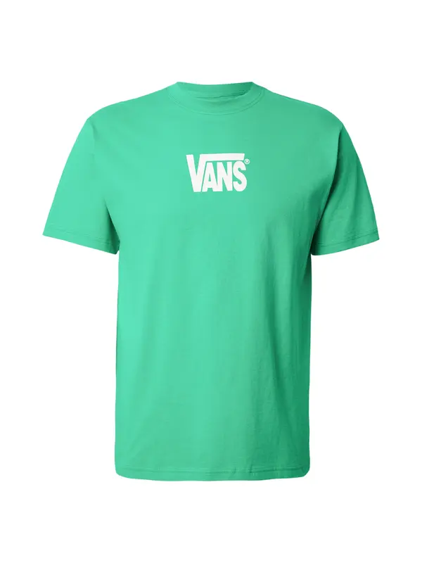 VANS VANS Majica  zelena / bijela