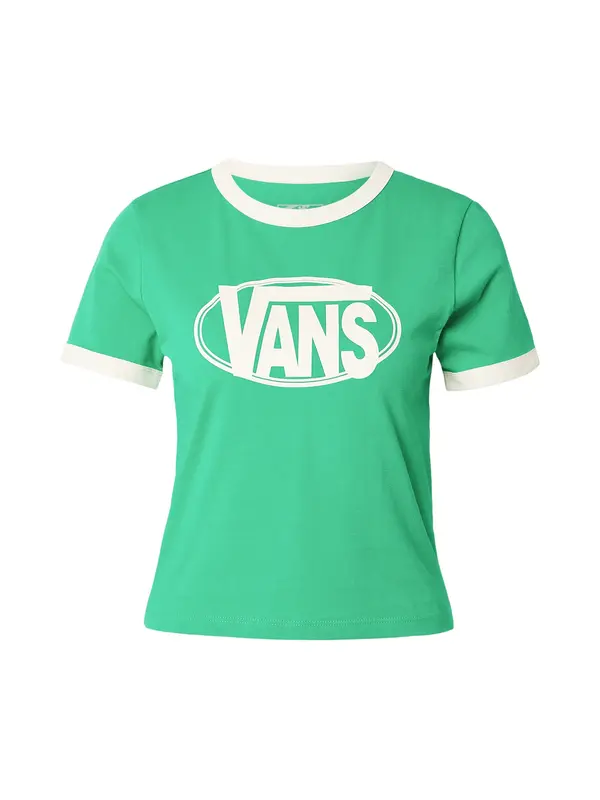 VANS VANS Majica  zelena / bijela