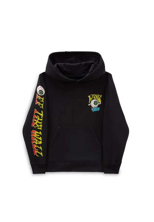 VANS VANS Sweater majica 'EYEBALLIE PO'  limeta zelena / jarko crvena / crna / bijela