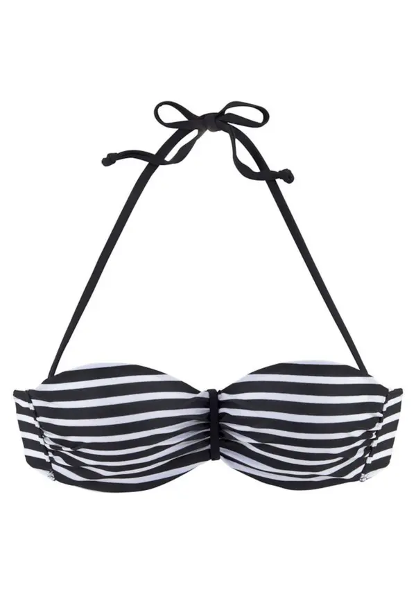 VENICE BEACH VENICE BEACH Bikini gornji dio  crna / bijela
