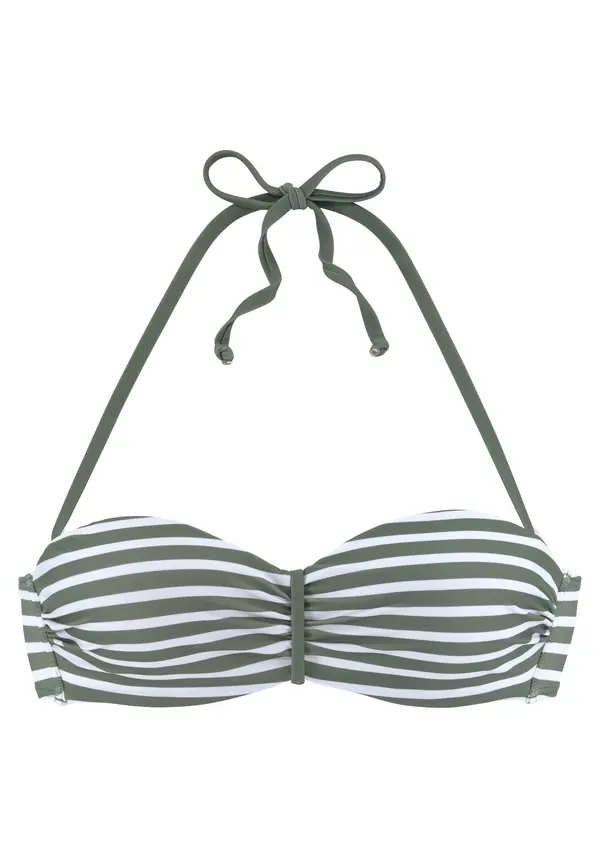 VENICE BEACH VENICE BEACH Bikini gornji dio  kaki / bijela