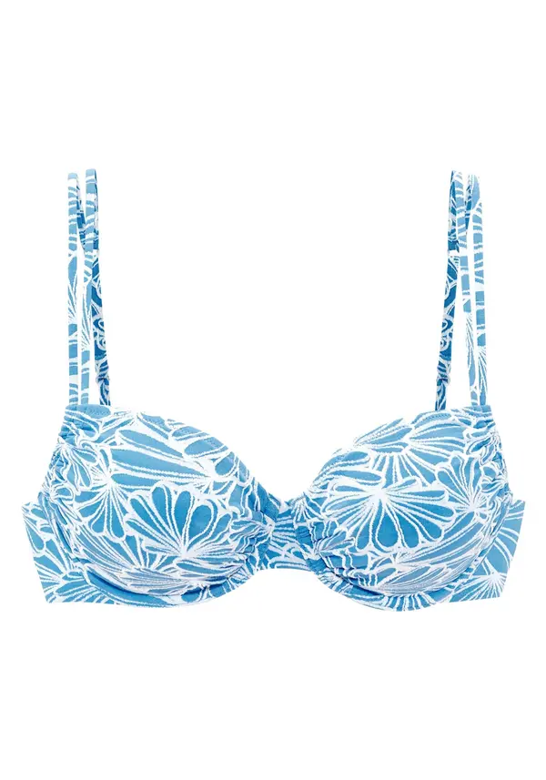 VENICE BEACH VENICE BEACH Bikini gornji dio  nebesko plava / bijela